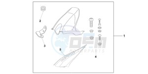 CBR1000RA9 UK - (E / ABS MKH MME REP) drawing HUGGER REPSOL REPLICA