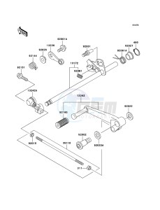 ZZR600 ZX600E6F GB XX (EU ME A(FRICA) drawing Gear Change Mechanism