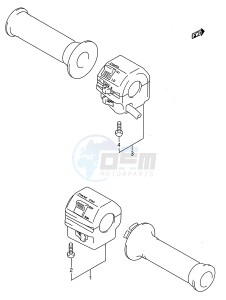 GSX600F (E28) Katana drawing HANDLE SWITCH (MODEL J)