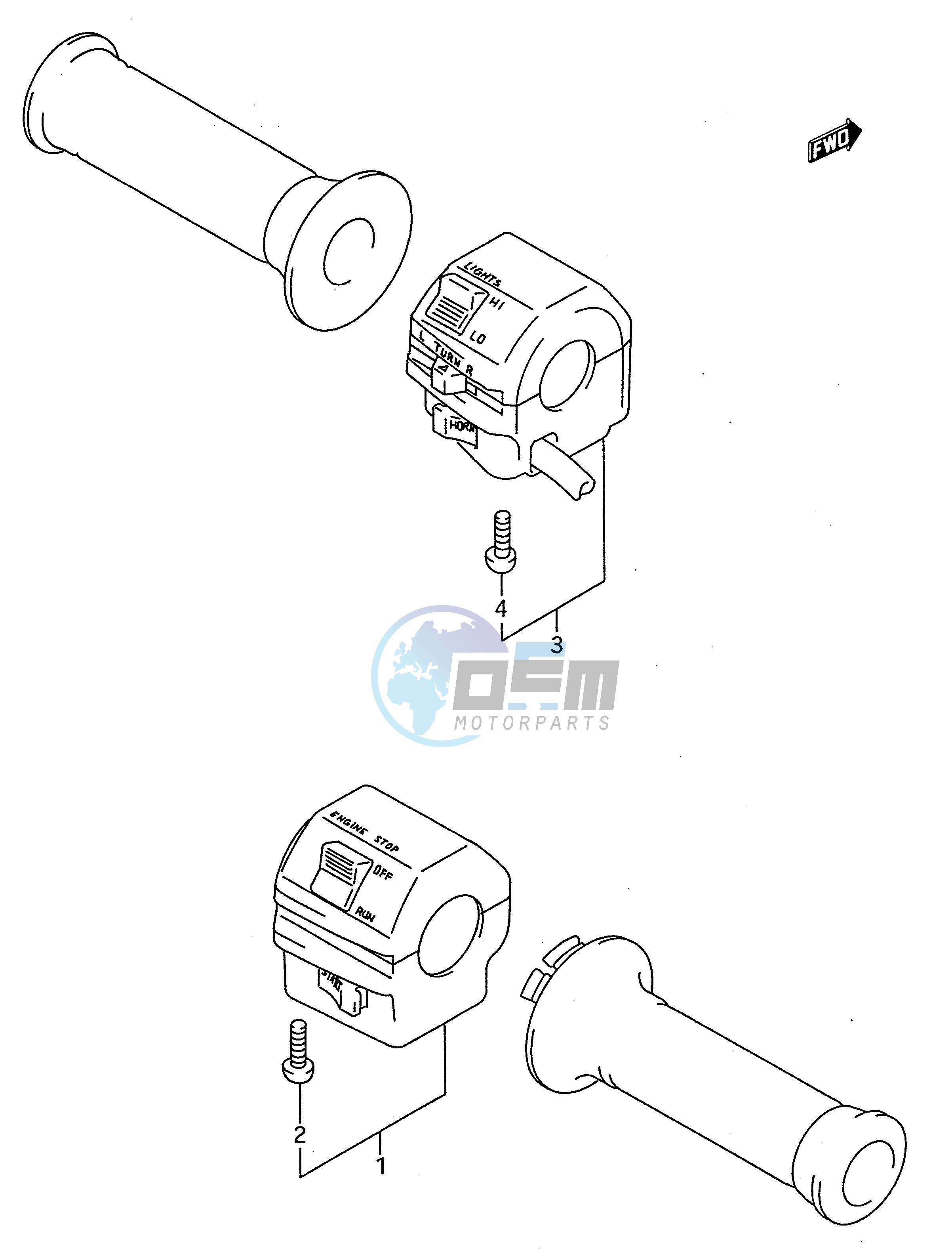 HANDLE SWITCH (MODEL J)