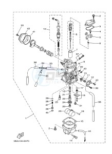 TT-R125 TT-R125LW (2CP8) drawing CARBURETOR