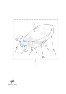 YFM700R YFM70RSSG RAPTOR 700 SPECIAL EDITION (B467) drawing SEAT