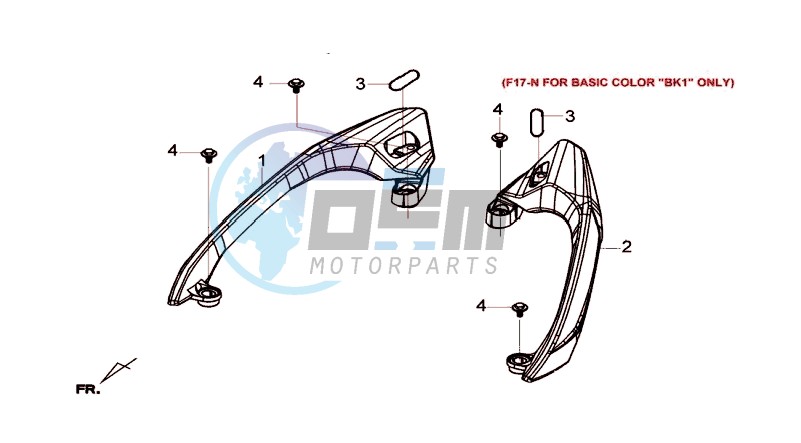 GRIP BAR  L / R (VOOR BK1)