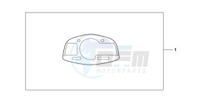 CBR600RRA BR - (BR) drawing METER PANEL