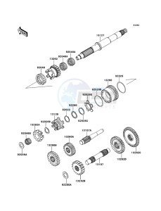 BRUTE FORCE 650 4x4i KVF650FEF EU GB drawing Transmission