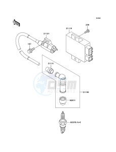 ELIMINATOR 125 BN125A7F GB XX (EU ME A(FRICA) drawing Ignition System