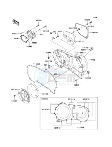 VN 1500 B [VULCAN 88 SE] (B1-B3) N7F drawing RIGHT ENGINE COVER-- S- -