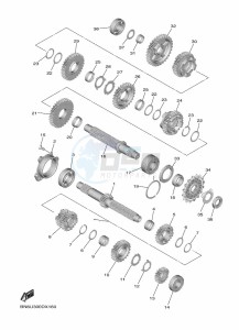 YZF600W YZF-R6 (BN6U) drawing TRANSMISSION