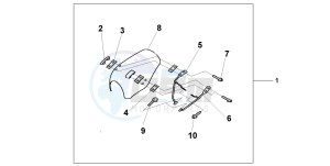 VT750CD3 drawing WINDSCREEN