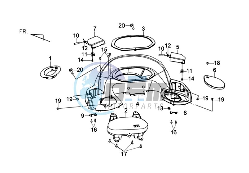 SPEEDOMETER COWL