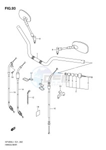 SFV650 (E21) Gladius drawing HANDLEBAR (SFV650UL1 E24)