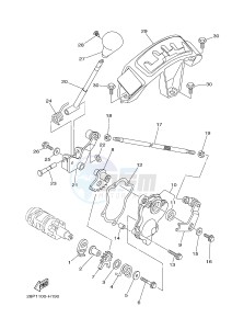 YFM700FWAD YFM7FGPSEB GRIZZLY 700 EPS SPECIAL EDITION (1HPB) drawing SHIFT SHAFT