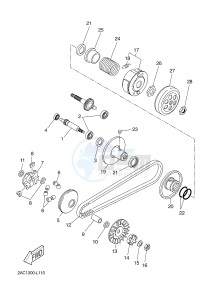 YN50FU NEO'S 4 (2AC9 2AC9 2AC9) drawing CLUTCH