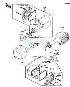 KZ 750 L [L3] drawing TURN SIGNALS