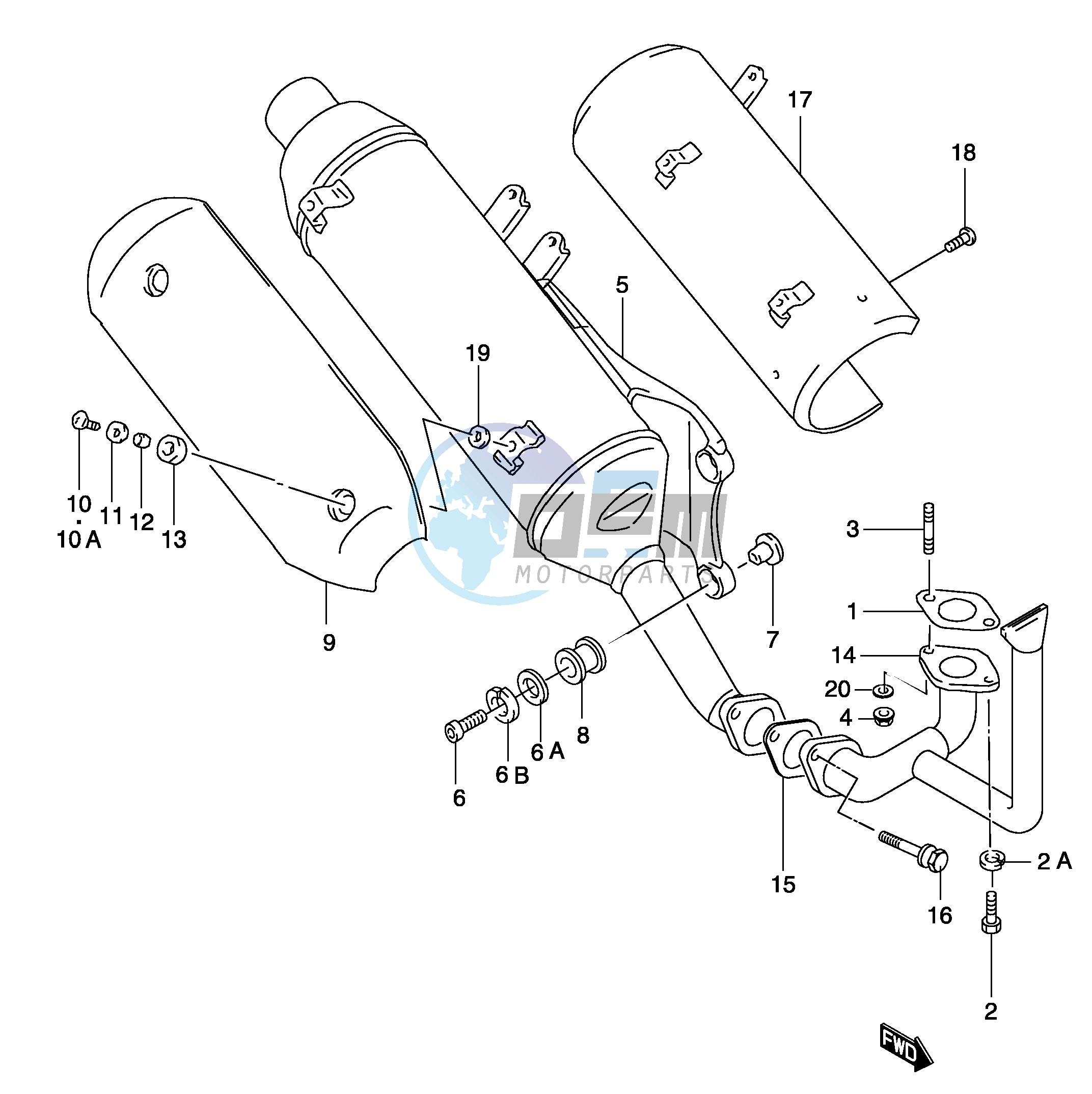 MUFFLER   (MODEL K1 K2 EXCEPT P26 AND AY50 P39)