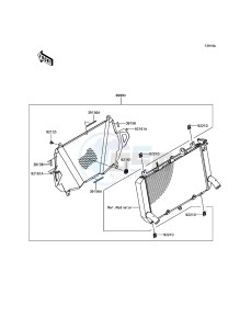 Z900 ABS ZR900BHF XX (EU ME A(FRICA) drawing Accessory(Radiator Screen)