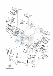 FZN250-A (B8H6) drawing STAND & FOOTREST