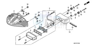 CB600FA9 Australia - (U / ABS) drawing TAILLIGHT