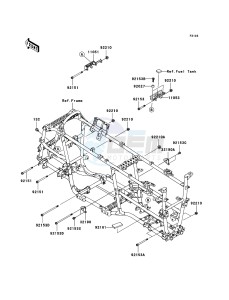 KVF750 4x4 KVF750A6F EU GB drawing Engine Mount