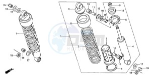 CM125C drawing REAR CUSHION