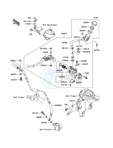 ZZR1400_ABS ZX1400FCF FR GB XX (EU ME A(FRICA) drawing Clutch Master Cylinder