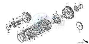 VTR2509 F / CMF LL drawing CLUTCH