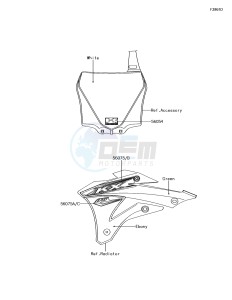 KX85-II KX85DJF EU drawing Decals