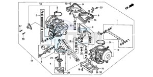 GL1500SE GOLDWING SE drawing CARBURETOR ASSY.