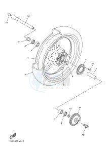 FJR1300A FJR1300A ABS (1MC9 1MCA 1MCB) drawing FRONT WHEEL