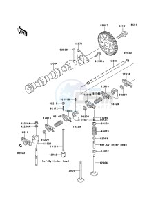 MULE 4010 DIESEL 4x4 KAF950FBF EU drawing Valve(s)/Camshaft(s)