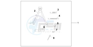 CBF250 drawing MAINSTAND