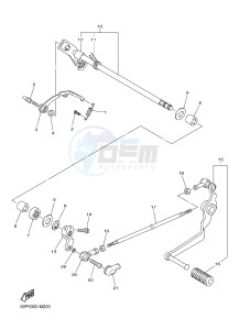 FZ8-SA 800 FZ8-S ABS (1BDA 1BDB) drawing SHIFT SHAFT