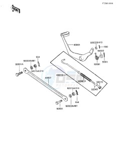 KD 80 M [KD80] (M3-M7) [KD80] drawing BRAKE PEDAL_TORQUE LINK