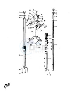 G31 M [CENTURION] (-M) 100 [CENTURION] drawing FRONT FORK -- G31M- -