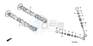 CB600FAA F / ABS CMF 25K drawing CAMSHAFT/VALVE