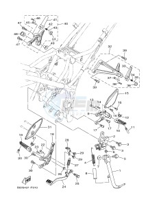 YZF-R3 YZF-R3A 321 R3 (BR53) drawing STAND & FOOTREST