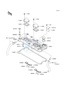 JT 1200 B [STX-12F] (B1-B3) [STX-12F] drawing CYLINDER HEAD COVER-- JT1200-B2- -