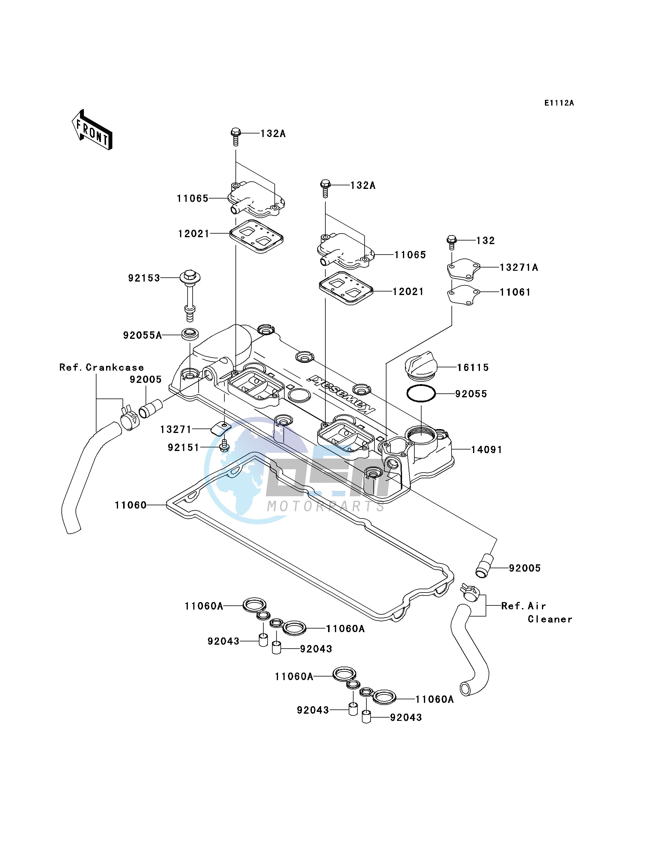 CYLINDER HEAD COVER-- JT1200-B2- -