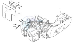 Scarabeo 50 2t e2 (eng. piaggio) drawing Engine