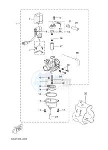 CW50 BW'S (5WWS) drawing CARBURETOR