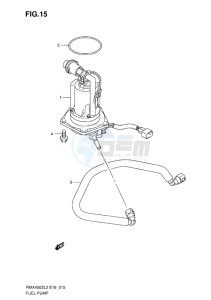 RMX450 drawing FUEL PUMP