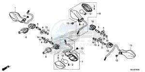 CBR500RAF CBR500R UK - (E) drawing WINKER