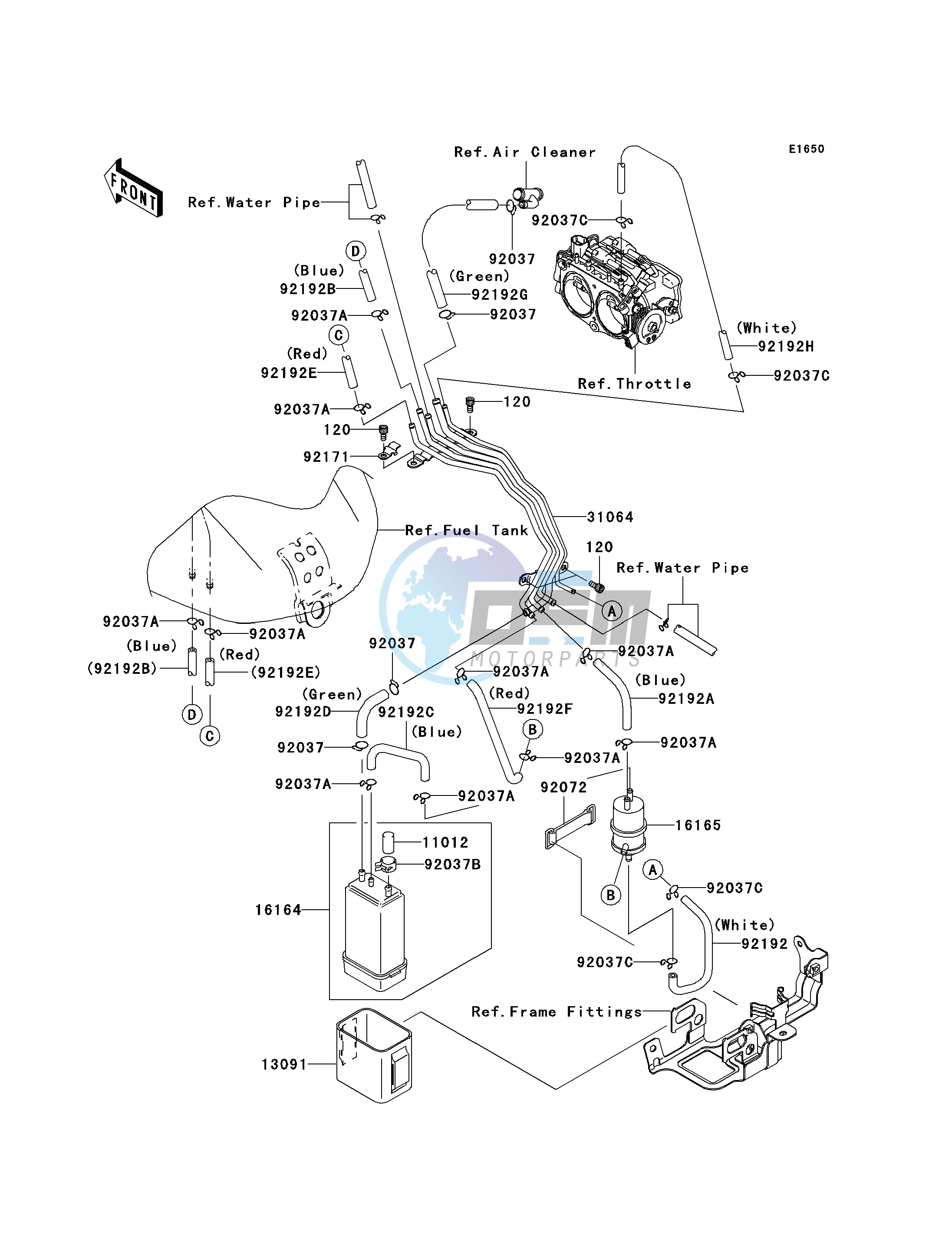 FUEL EVAPORATIVE SYSTEM-- CA- -