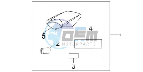 REAR SEAT COWL ACHILLES BLACK METALLIC