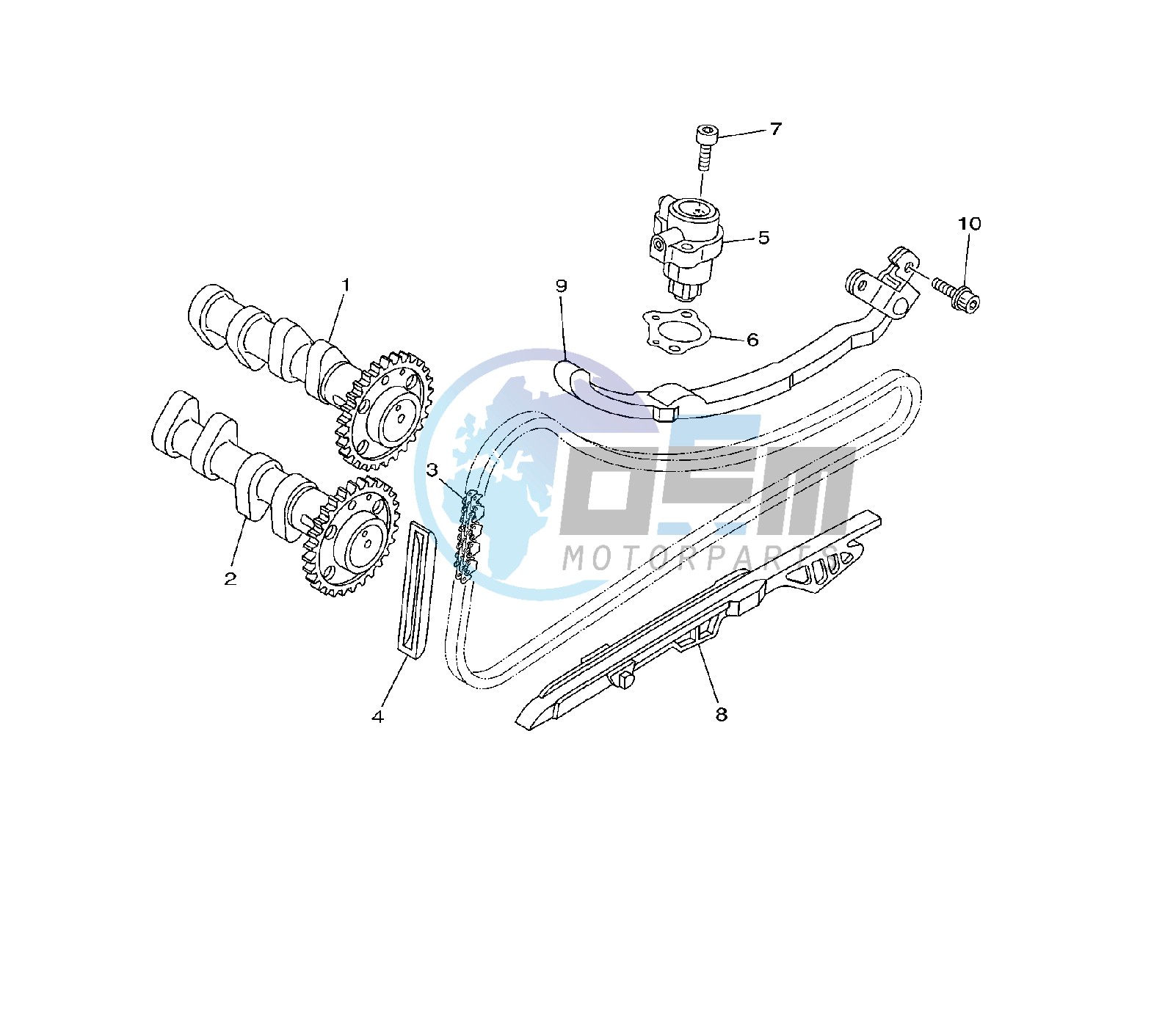 CAMSHAFT AND TIMING CHAIN