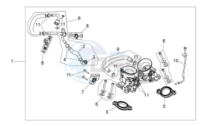 RXV-SXV 450-550 drawing Throttle body