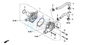 NT700V drawing WATER PUMP