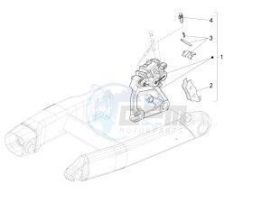 California 1400 Touring ABS USA-CND 1380 drawing Rear brake caliper