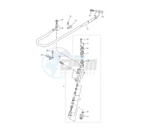 YZ F 250 drawing REAR MASTER CYLINDER