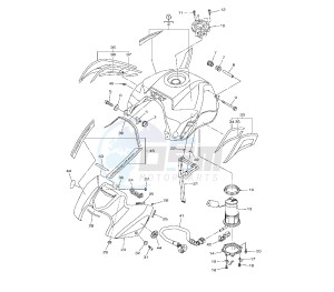 FZ8-N 800 drawing FUEL TANK